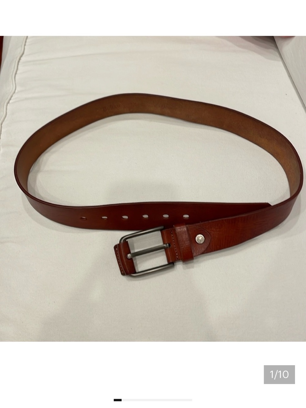 Men's Leather Casual Belt in Brown Bullko- brown genuine leather belt. Used